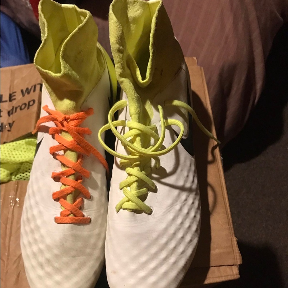 Two soccer cleats